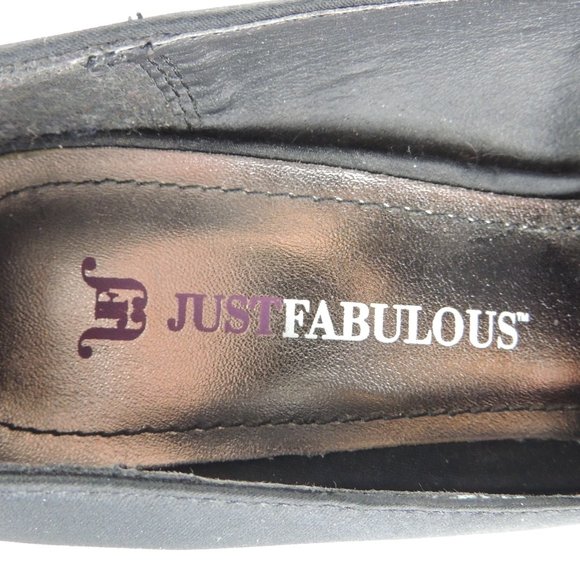 NWOB Just Fabulous Satin Platform Stiletto Heels - Picture 6 of 8